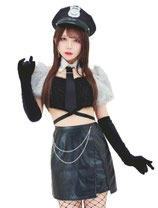 PO012 ／ 業者様割引不可：ﾉｱｰﾙｳﾞｪｰﾙ ﾎﾟﾘｽ（帽子、付け襟、ネクタイ、トップス、スカート、チェーン、グローブ、透明ストラップ）