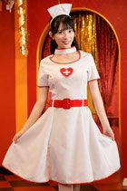 NS16/元カノが愛したナース服（ワンピース・ベルト・カチューシャセット）