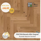 Sample PEX7504 Beverly Hills Visgraat Rustiek Naturel Geolied