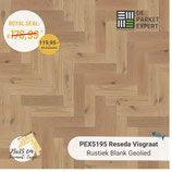 Sample PEX5195 Reseda Visgraat Rustiek Blank Geolied