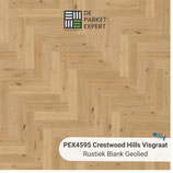 Sample PEX4595 Crestwood Hills Visgraat Rustiek Blank Geolied