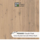 Sample PEX6001 South Park Extra Rustiek Gerookt White Wash Hand Geschraapt