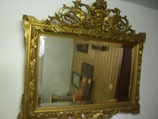 Orginal Patina aus 1880 Vergoldet mit Haupt Figur Holz auf Gibst, Orginal Fassetierte Spiegel.