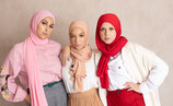 Comfy Hijab to go red wood (middle one)