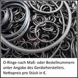 ♦ O-Ring nach Kundenangabe (Maße oder Bestellnummer)