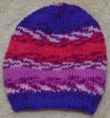 Mütze blau/violett/bunt