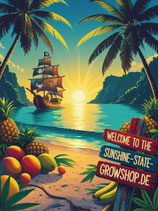 "Sunshine Bay Dawn" Shirt weiß