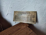 maritimes Messingschild - Seewetterberichte