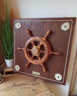 maritimes Wandbild - Steuerrad