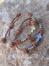 Pulsera nudos y CRUZ