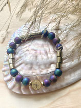 Pulsera moneda arcoiris S