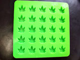 Silikonform, Pralinenform Weed Hanfblätter