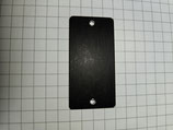 Alu Schilder schwarz-matt 40x20/1.0mm