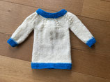 Muster: Pulli Größe 56 in blau-weiß