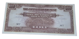 Billet de 100 One Hundred Dollars The Japanese Government, occupation japonaise en Malaisie WW2