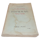 Au quai d’Orsay à la veille de la tourmente Journal 1913-1914, Maurice Paléologue, Librairie Plon