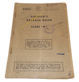 Soldier’s Release Book Class A d’un soldat de la 716th Airborne Light Composite Company RASC/6th Airborne Division GB WW2