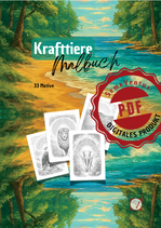Krafttiere - Malbuch - PDF