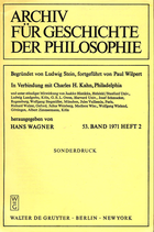 Eisenstein, Israel: ›Brunners Philosophie‹ In: ›Archiv für Geschichte der Philosophie‹ Hrsg. Hans Wagner, 53. Bd. (1971), Heft 2, Sonderdruck.