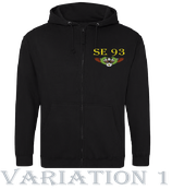 Zip Hoodie mit kleinem Aufdruck
