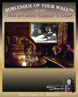 Canvas Fine art print "Cognac n Cigars", signed