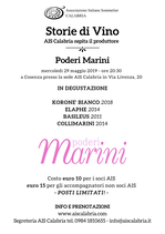 Degustazione "Storie di Vino - PODERI MARINI"