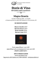 Degustazione "Storie di Vino - Magna Graecia"