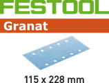 STF-Streifen Korn080, Granat 115x228mm
