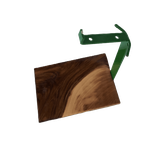 Trophäenständer für Damhirsch und Steinbock mit Holzsockel