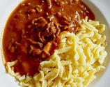 Spätzla mit Soß