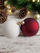 Weihnachtskugeln 8cm - Glas
