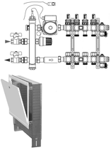 1261008 CLIMEA-INOX-W 8 ATTACCHI DN 1"