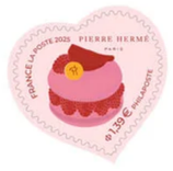 Paire de coeurs Pierre Hermé adhésifs 2527/2528 1,39€ et 2,78€ - 2025 Neuf**