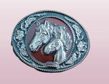 Boucle cheval et poulain