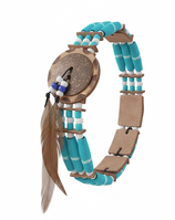 Bracelet-perles-plumes