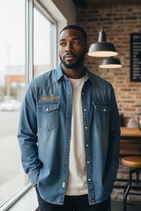 Chemise denim wrangler