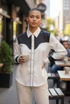 Chemise country satinée