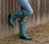 Santiag Riporto Turquoise