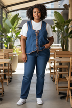 Haut top denim