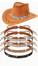 Tour de chapeau strass