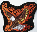 Ecusson aigle flammes