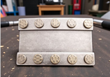 Boucle de ceinture rivets
