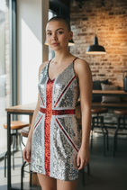 Robe paillette à sequins