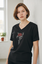 T-shirt -Rose