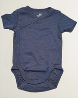 Kurzarm Wickelbody Dunkelblau Gr. 62