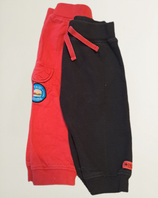 Stoffhose Schwarz/rot Set Gr. 74