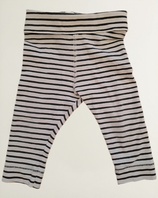 Stoffhose schwarz gestreift Gr. 68