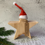 Weihnachtsstern aus Massivholz, 15cm - Zirbenholz #1