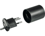 Fix Adapter CH-D auf Schuko 3 pol. schwarz
