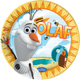 Piatti grandi Olaf 23cm- 8 pezzi